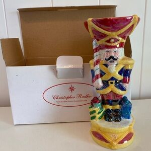 Vintage Christopher Radko "Nutcracker Dandy" Candleholder holiday piece